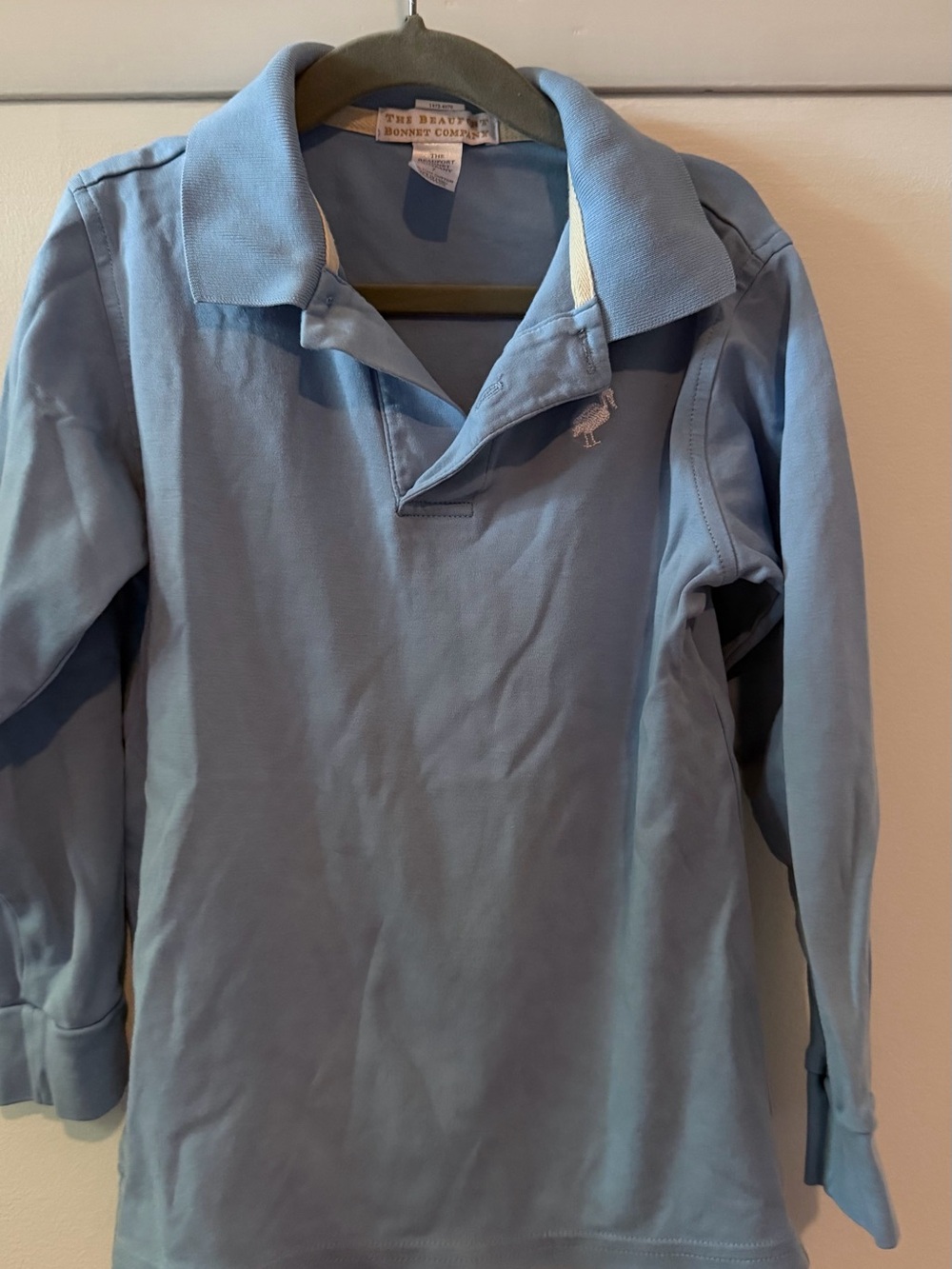 The Beaufort Bonnet Company Long-Sleeve Polo - Light Blue